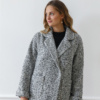 Tweed Oversized Coat Dublin grey